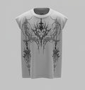 Phantom Sigil Oversized T-Shirt – Grey Minimal Graphic