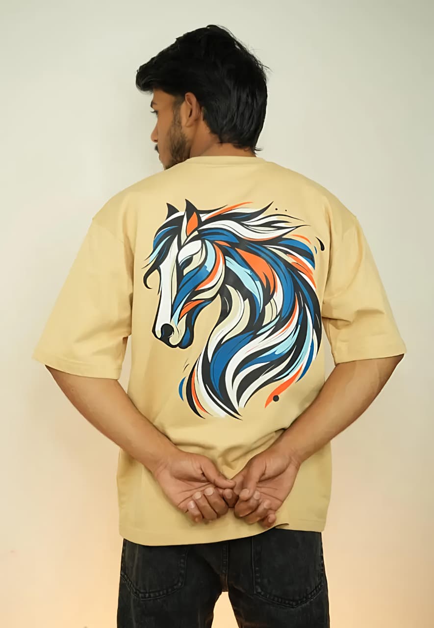 Artistic Horse Oversized Tee
