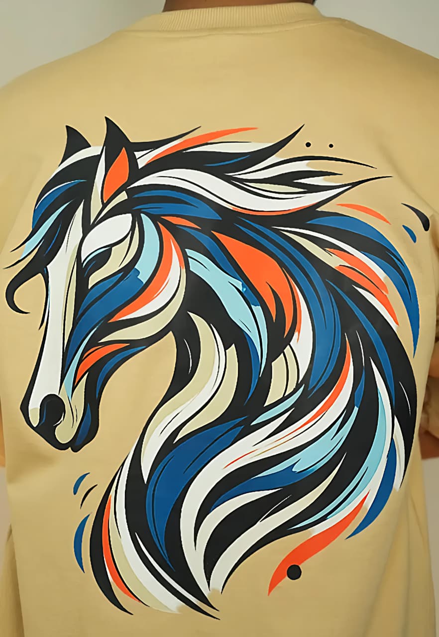 Artistic Horse Oversized Tee